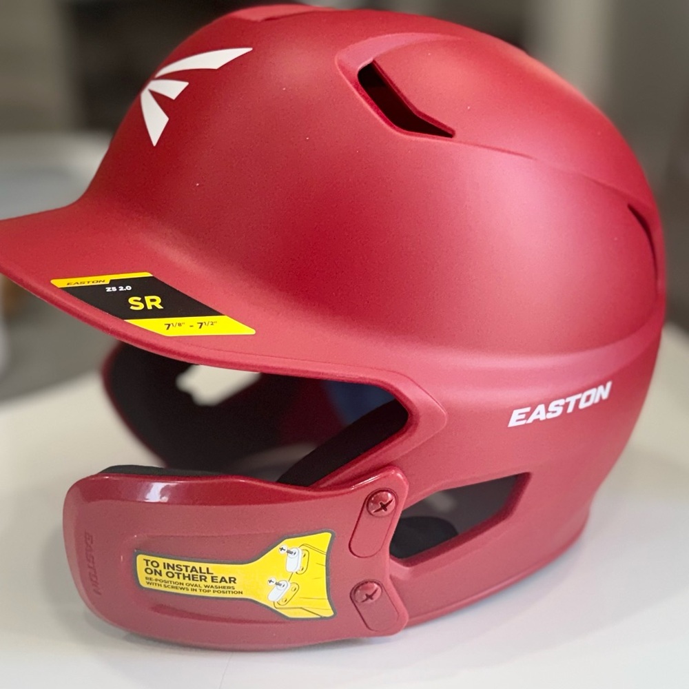 Easton Red and Blue Sports Helmet